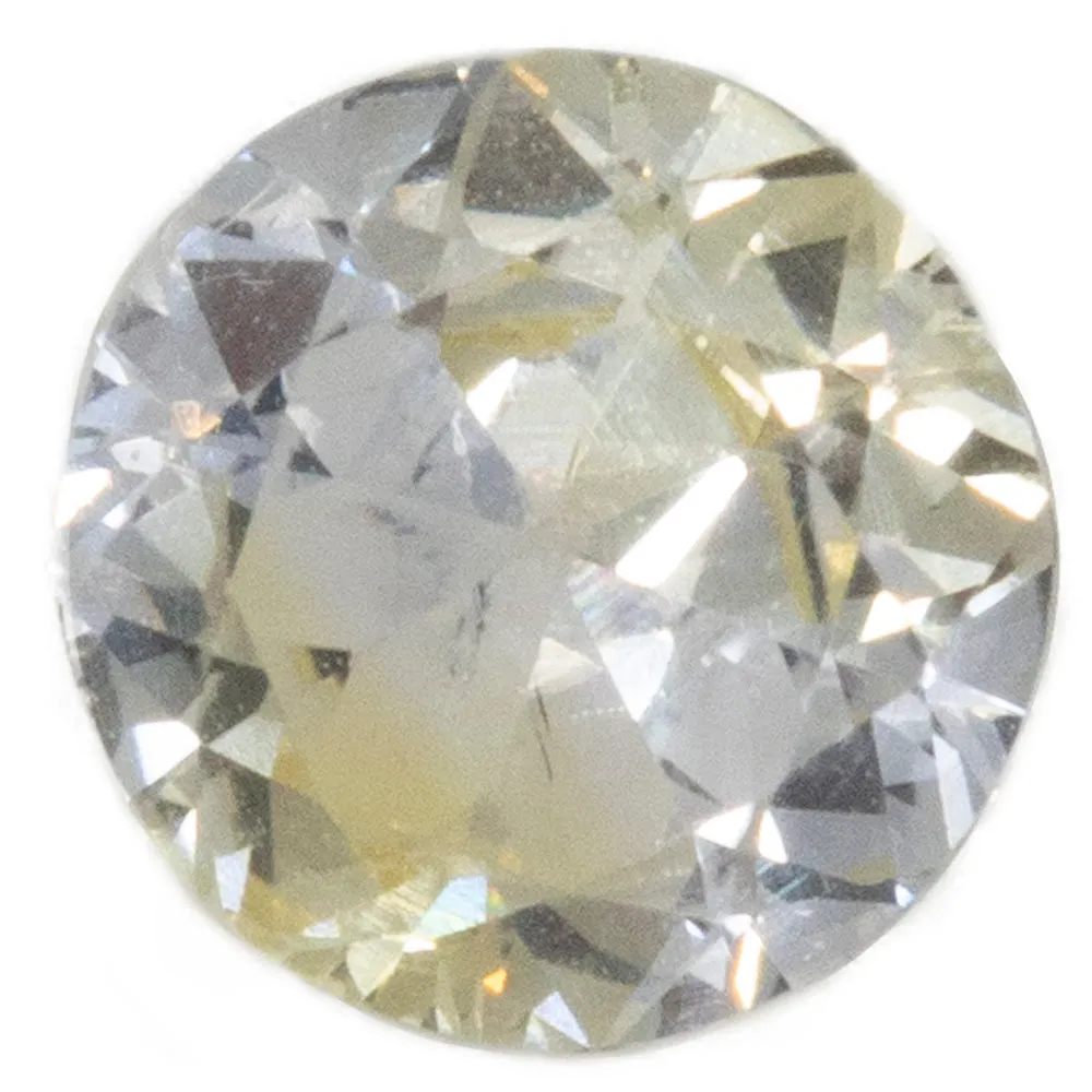 0.78CT ROUND MONTANA SAPPHIRE, YELLOW WHITE PINK PARTI, UNHEATED, 5.69X3.10MM