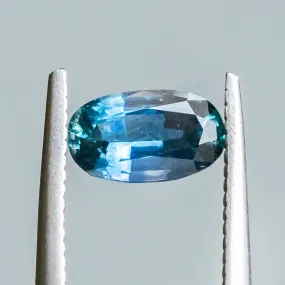 1.22CT OVAL MONTANA SAPPHIRE, TEAL TO OCEAN BLUE, 8.07X4.82X3.25MM