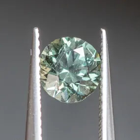 1.46CT ROUND SONGEA SAPPHIRE, COLOR SHIFTING GREEN TO GREY, 6.66X4.64MM UNTREATED