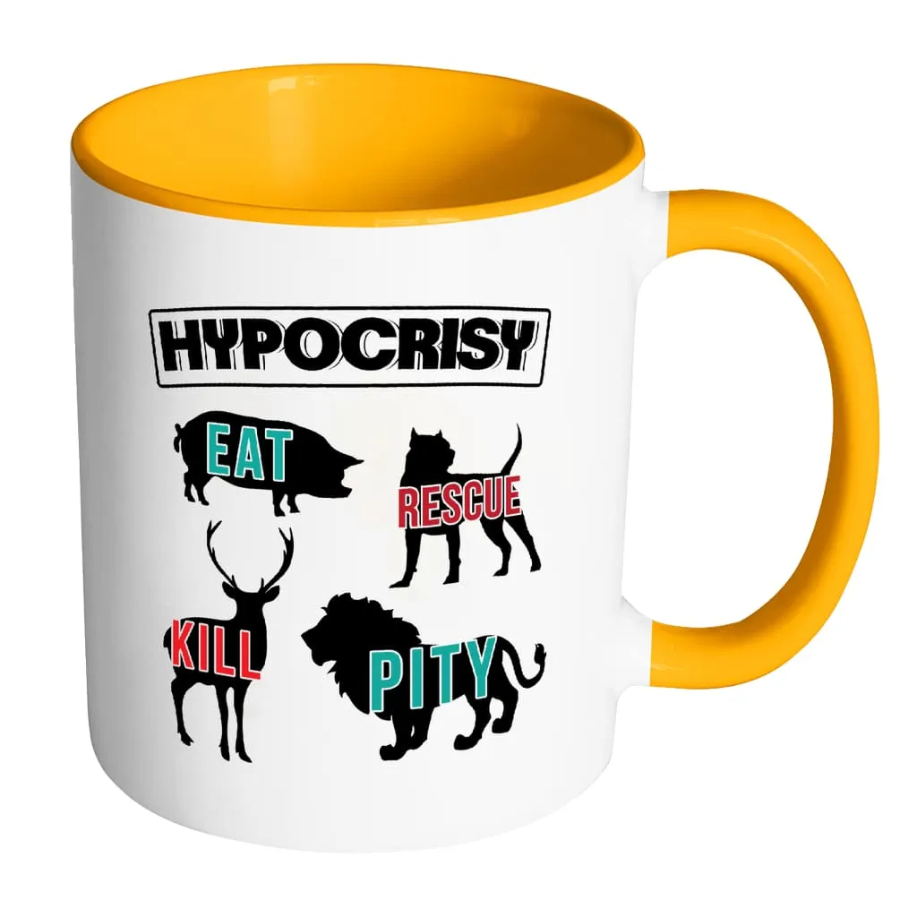 Activist Mug Hypocrisy White 11oz Accent Coffee Mugs