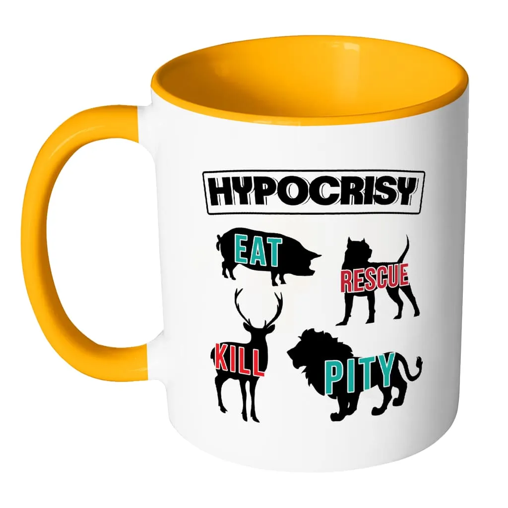 Activist Mug Hypocrisy White 11oz Accent Coffee Mugs