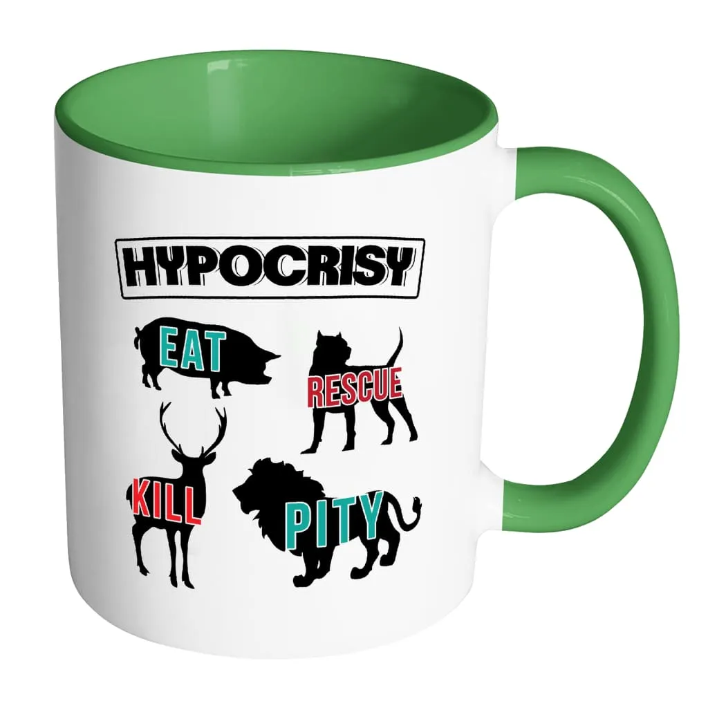 Activist Mug Hypocrisy White 11oz Accent Coffee Mugs