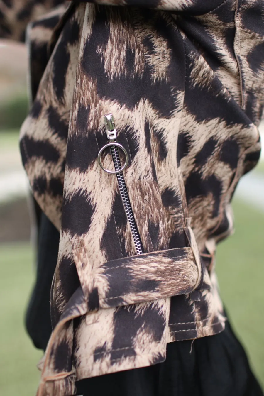 Alice Leopard Moto Jacket