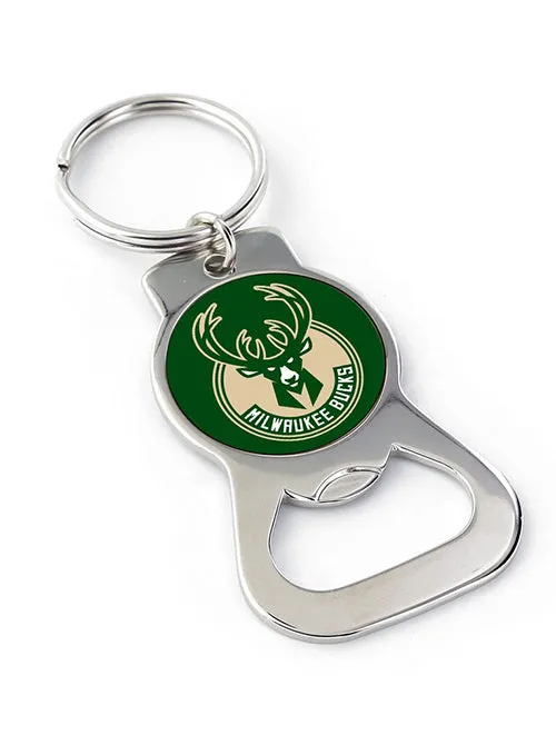 Aminco Global Logo Milwaukee Bucks Bottle Opener Keychain