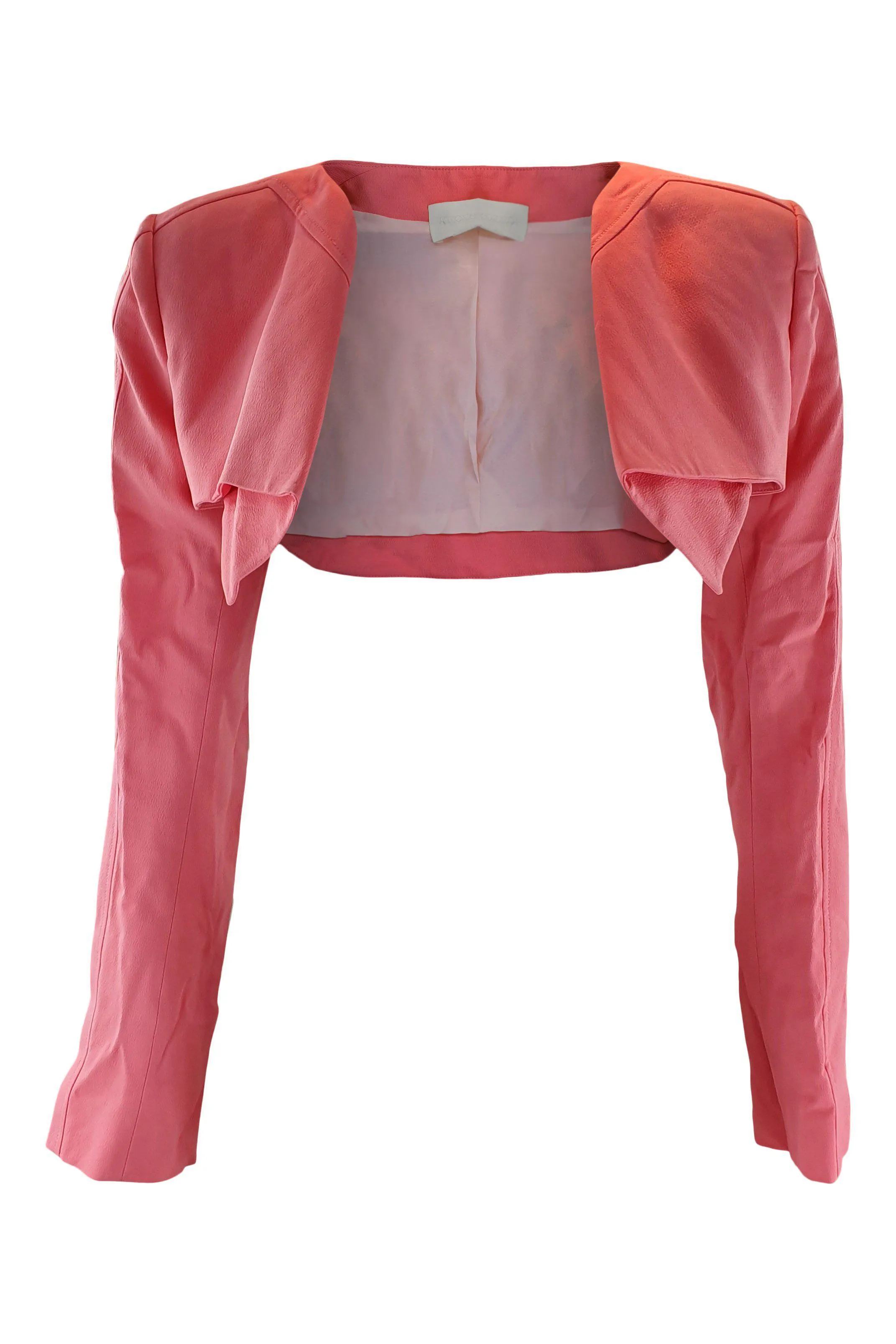 ANTONIO BERARDI Baby Pink Long Sleeved Bolero Jacket (40)