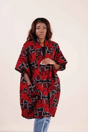 AYAJE African Print Kimono Women's Jacket