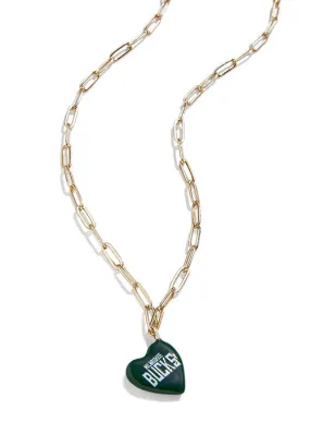 BaubleBar Heart Wordmark Milwaukee Bucks Charm Necklace