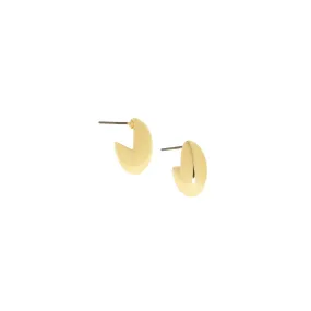 Bean Post Earring in Gold