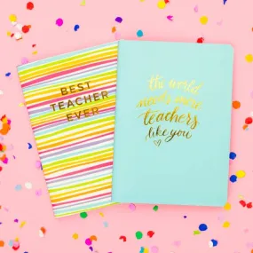 Best Teacher Ever Notebook Set