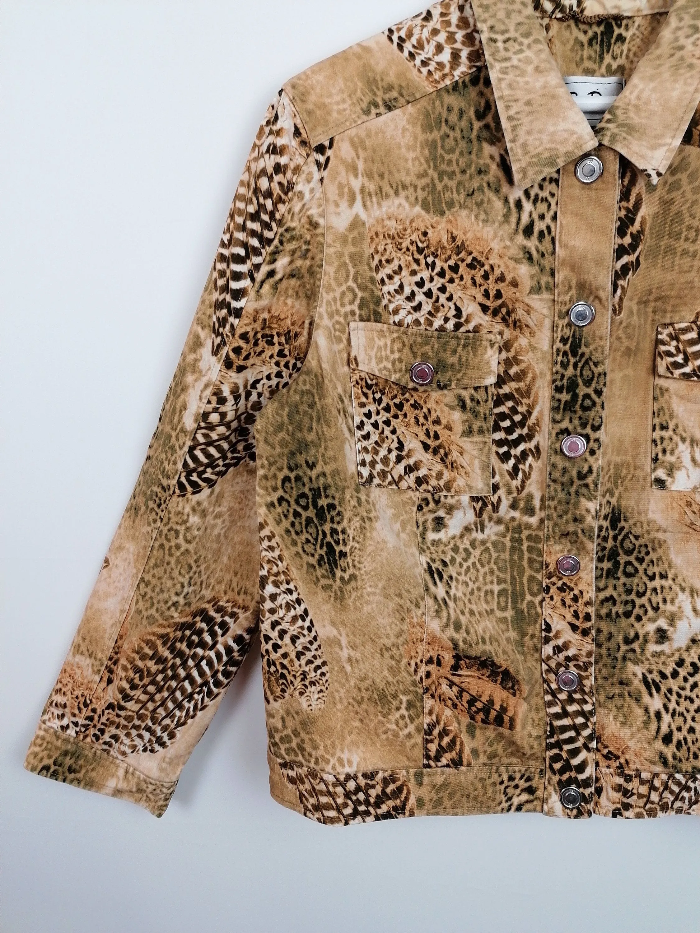 BETTY BARCLAY Jacket Animal Print - size M-L / GB 14/ F 42