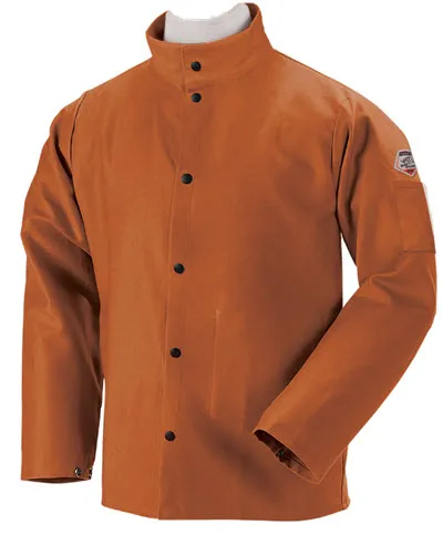 Black Stallion Welding Jacket - TruGuard 200 FR Brown Cotton FB2-30C