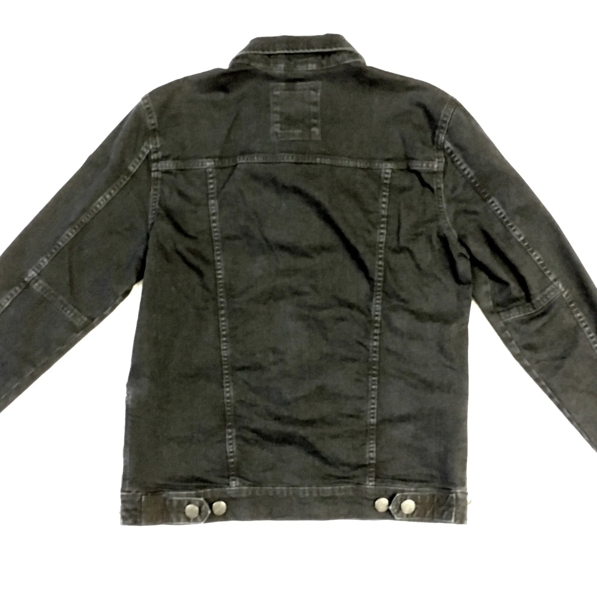 Blend Black Denim Jacket - 20703183-SALE -