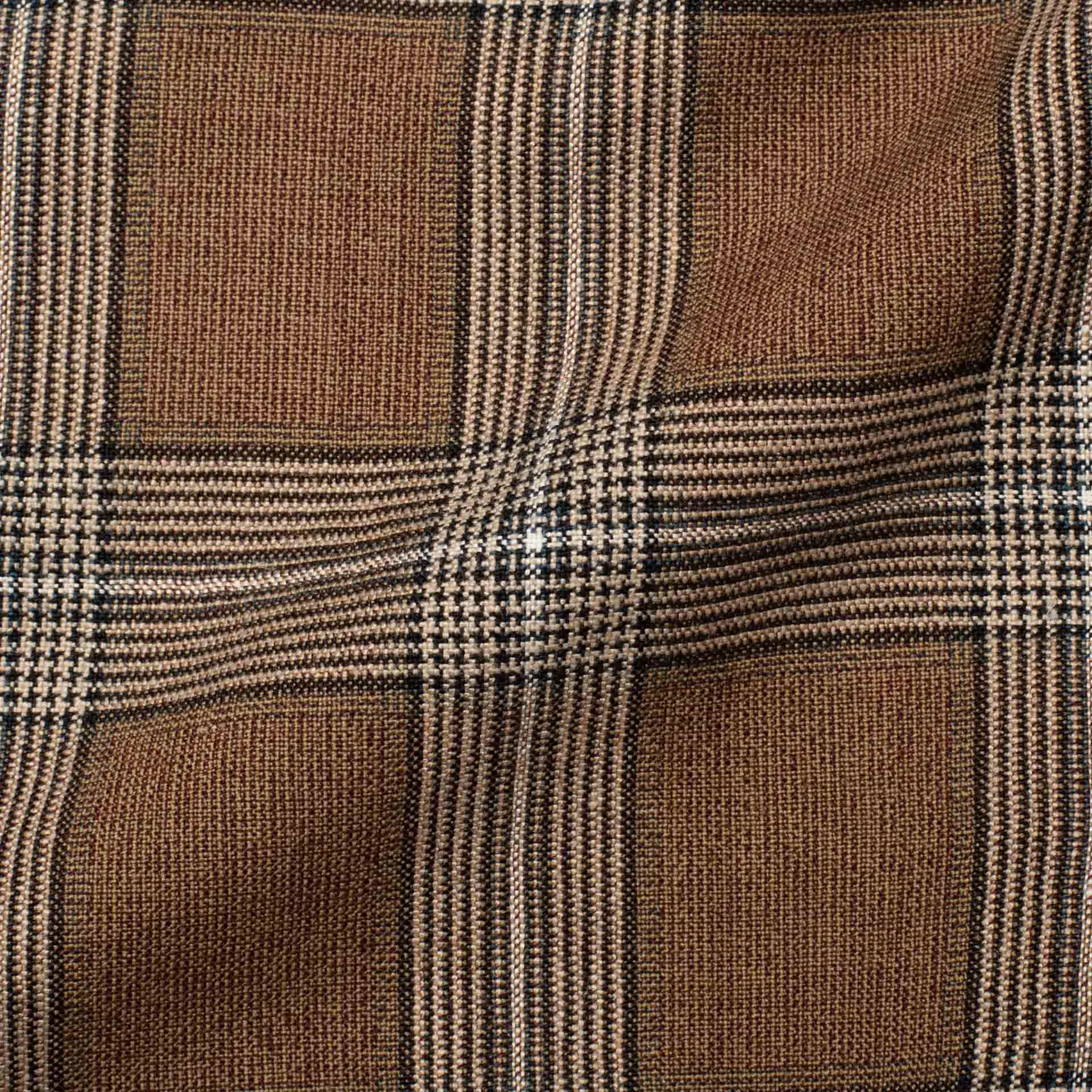 BOGLIOLI "K. Jacket" Brown Plaid Wool-Silk-Linen Soft Jacket EU 48 NEW US 38