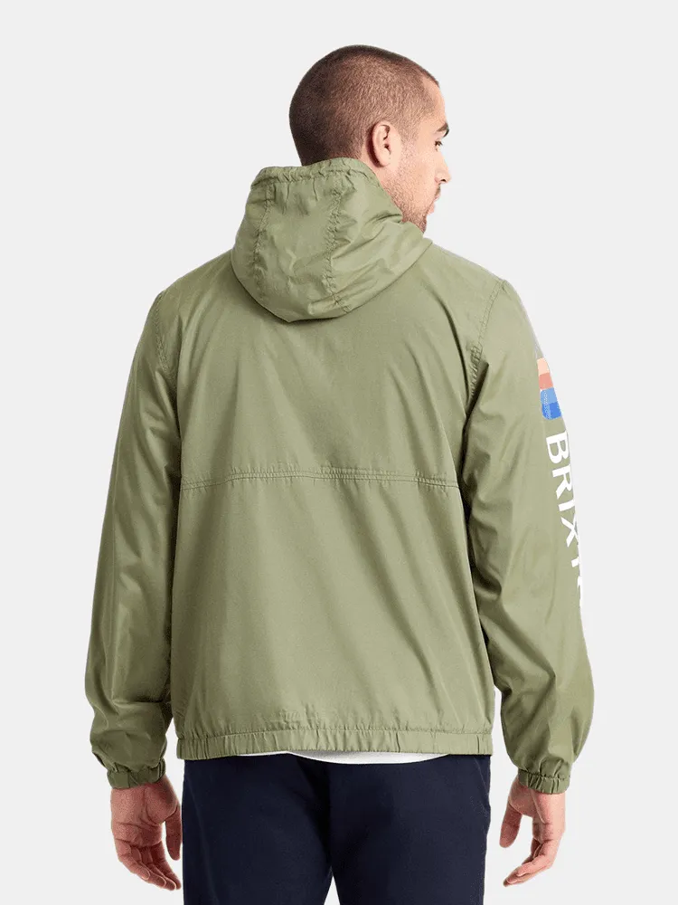 Brixton Claxton Alton LW Zip Hood Jacket - Military Olive