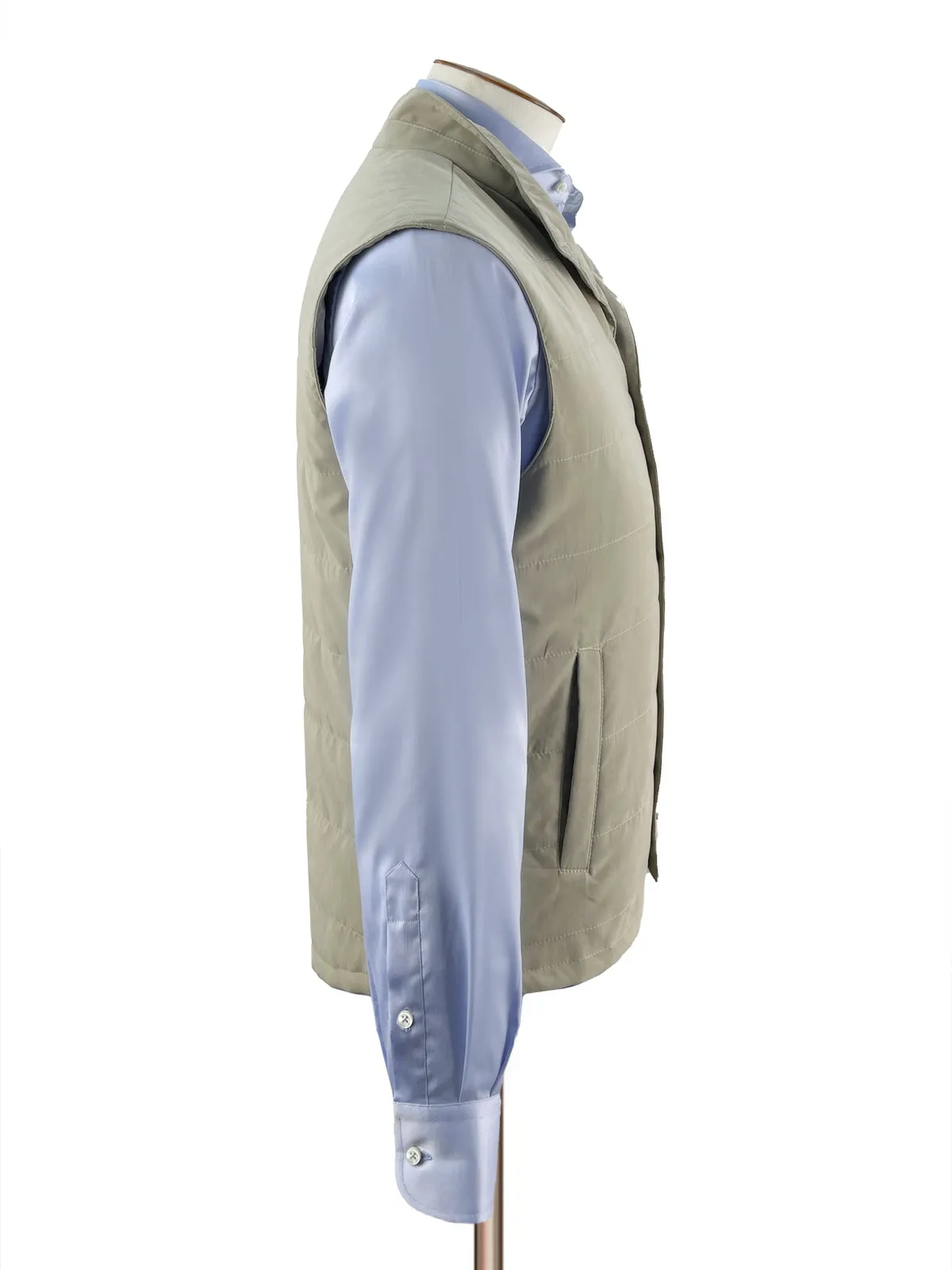 Buff Quilted Vest