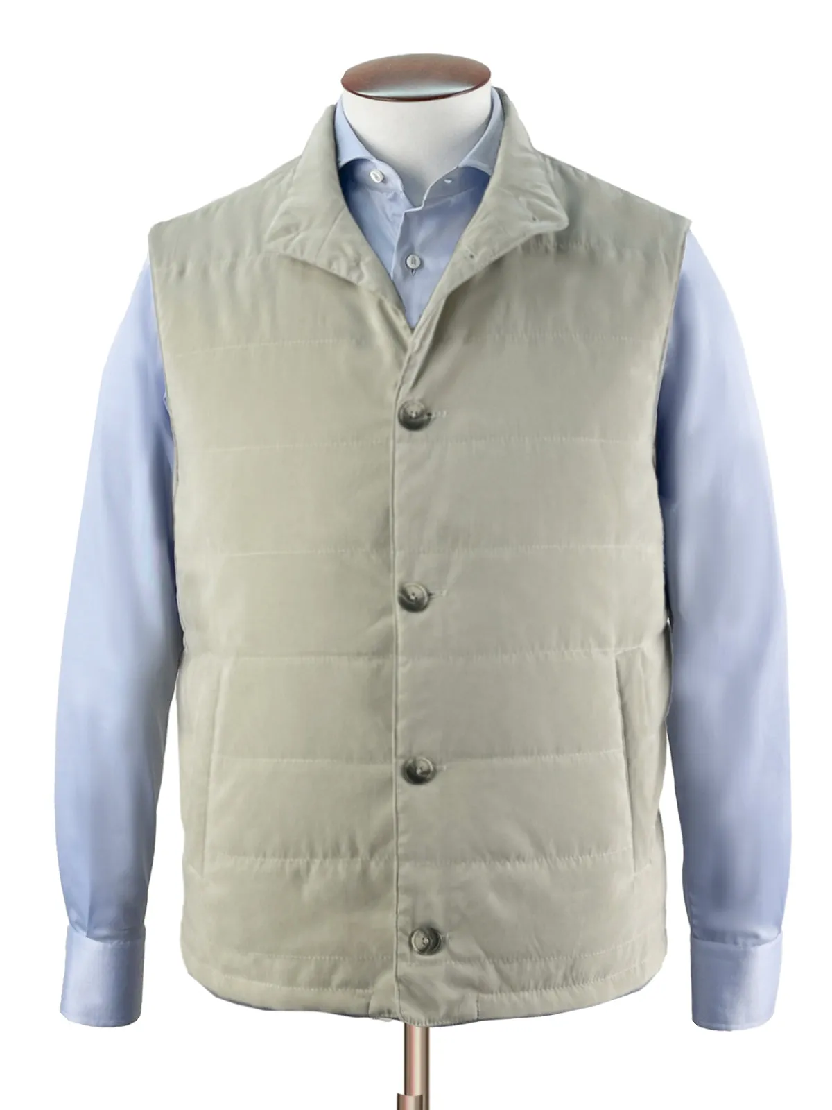 Buff Quilted Vest