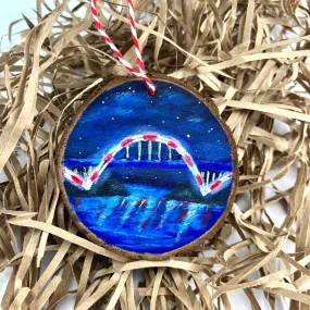 Festive Candy Cane Hoan Bridge Ornament