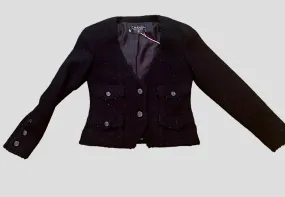 Chanel Black Jacket with Sparkles