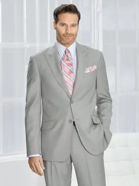 Classic Fit Sharkskin Peak Lapel Suit Jacket