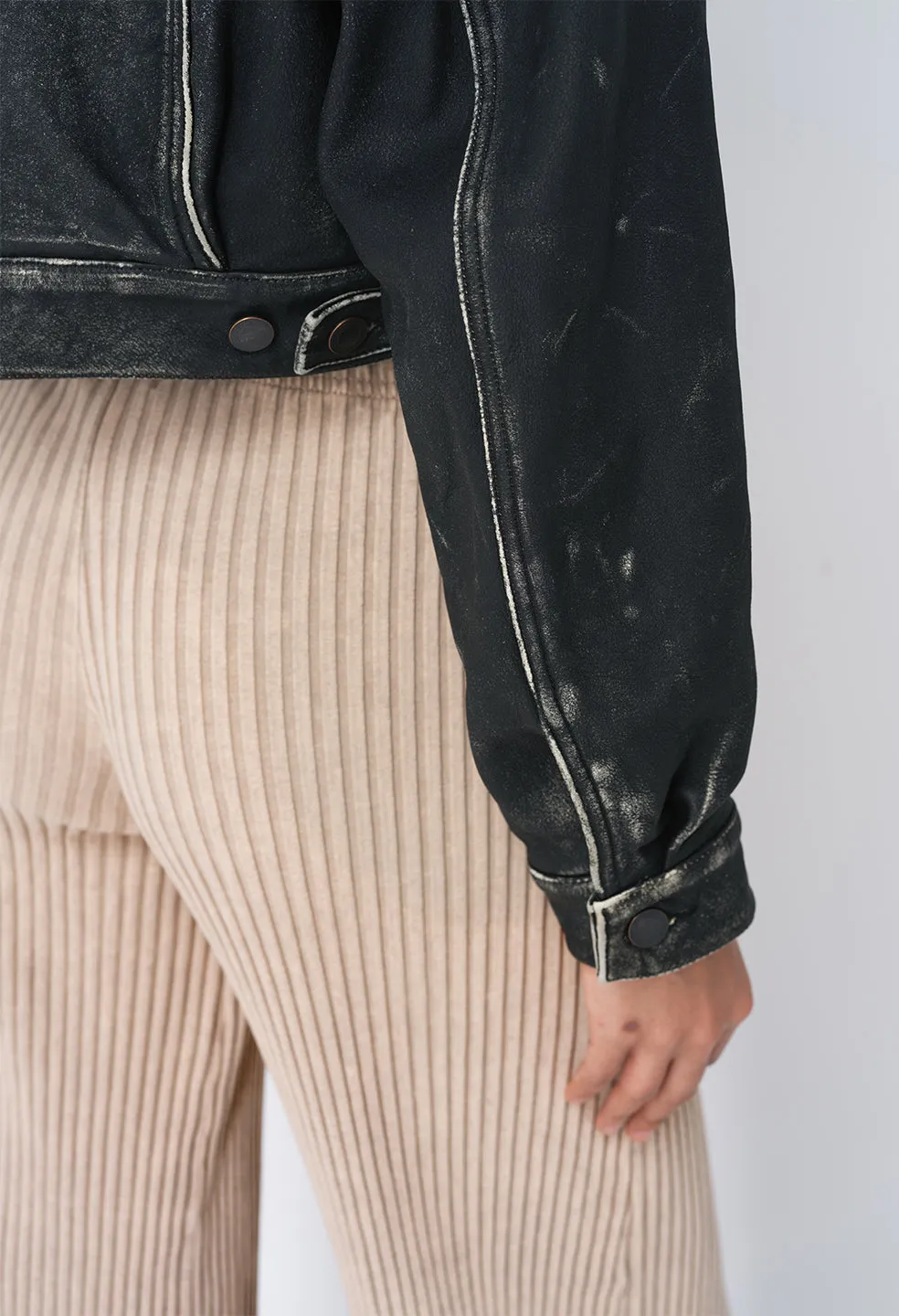 Cropped Leather Thumper / Drifter