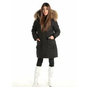 Damen Winter Coat mit Fur