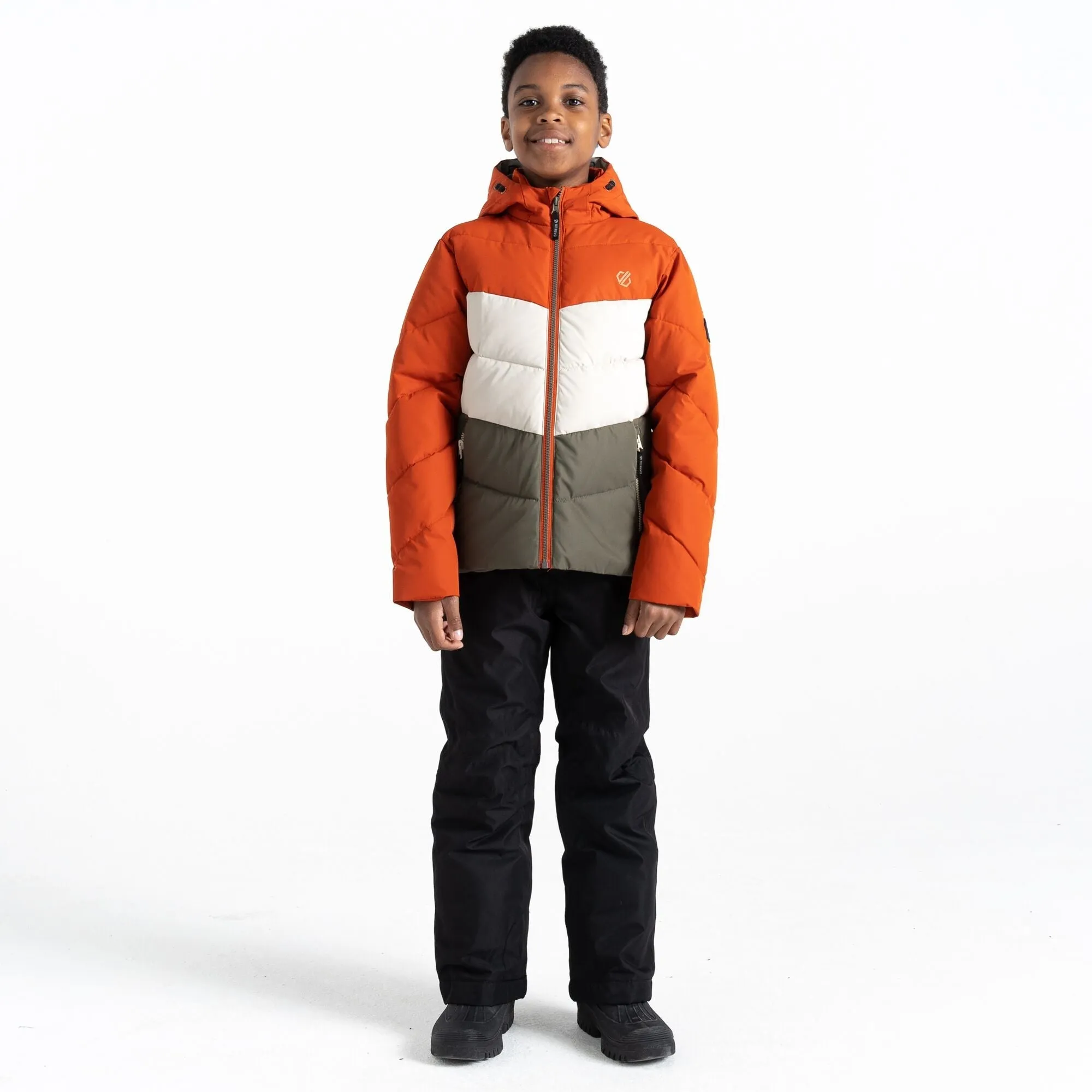 Dare2B Kids' Jolly Puffer Jacket | Lichen Green Brown