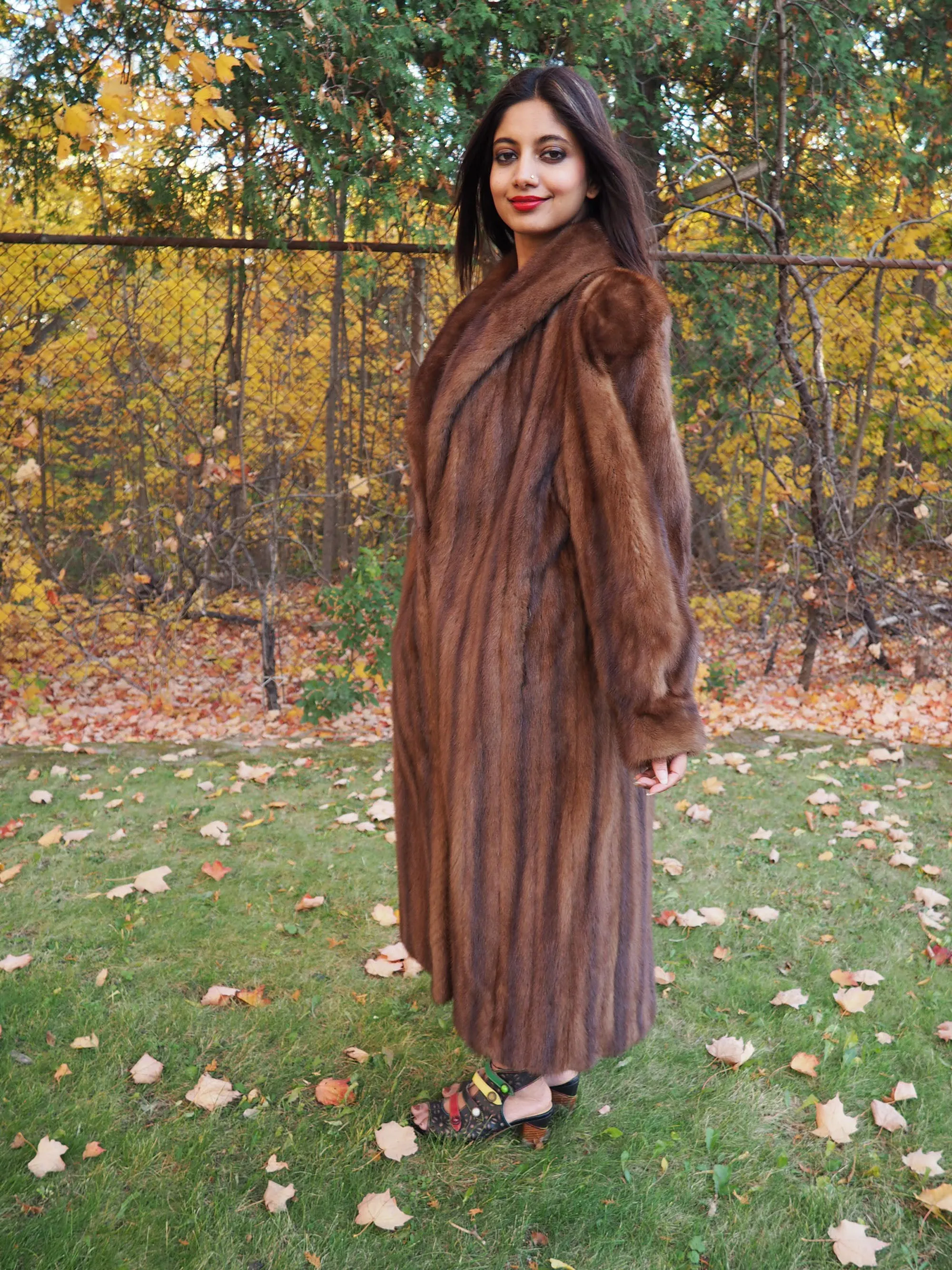 Demi Buff Lunarain Mink Fur Jacket Coat L/X (16)