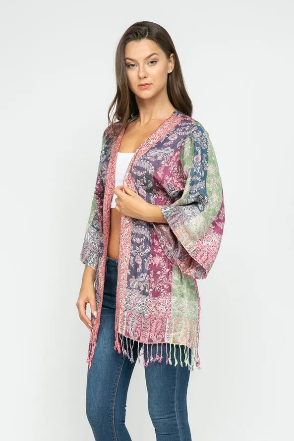 Embroirdered Tapestry Jacket ~ Multicolored