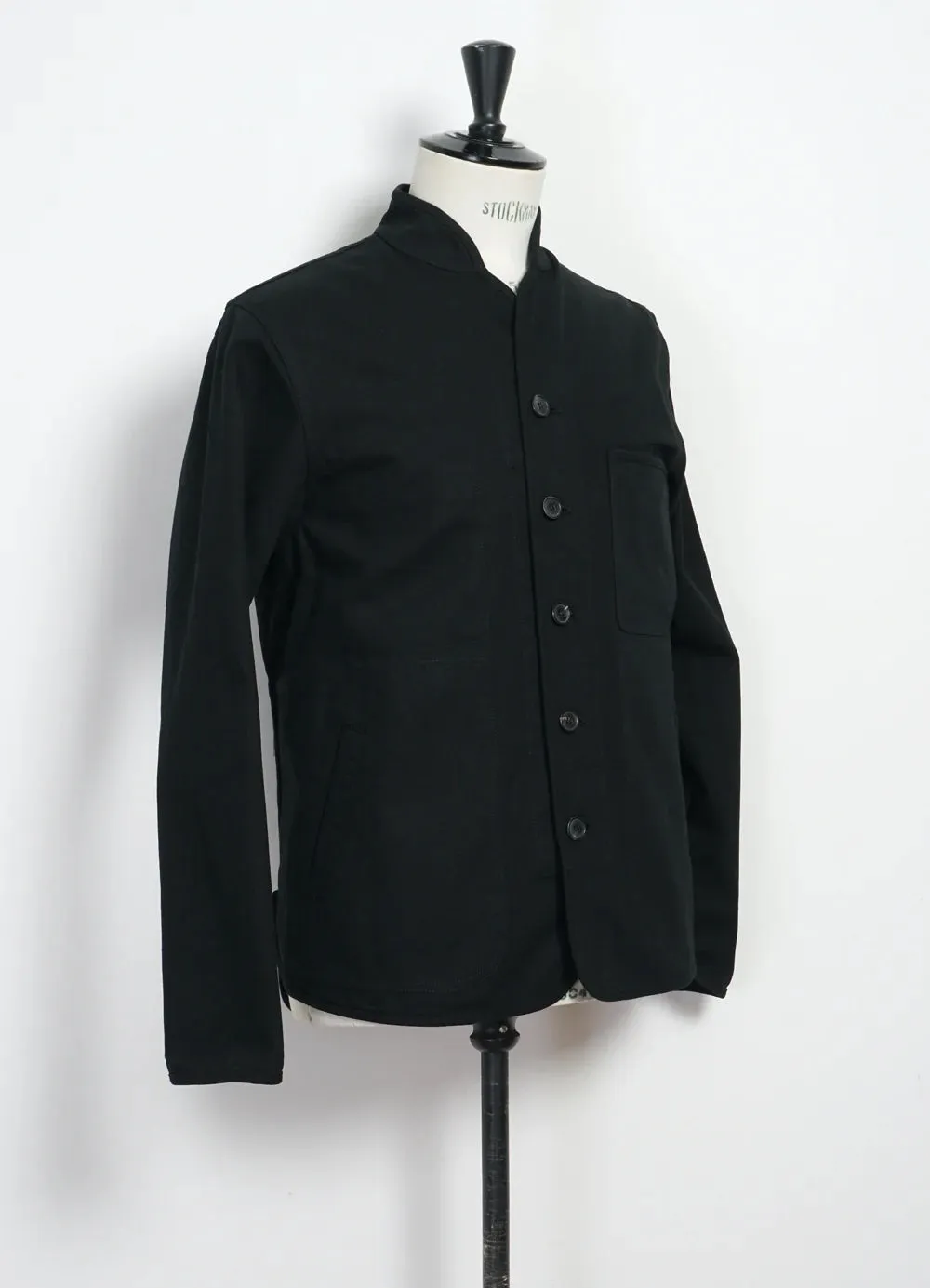 Erling, Refined Work Jacket, Black Canvas