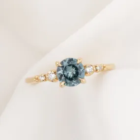 Estel Luxe Ring 1.09ct Light Icy Blue Montana Sapphire, 14K Yellow Gold (One of a kind)