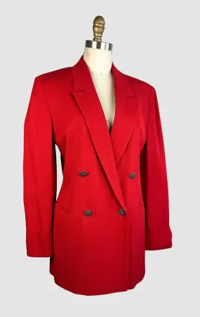 GIANNI VERSACE VERSUS  90s Candy Red Double Breasted Blazer  Small