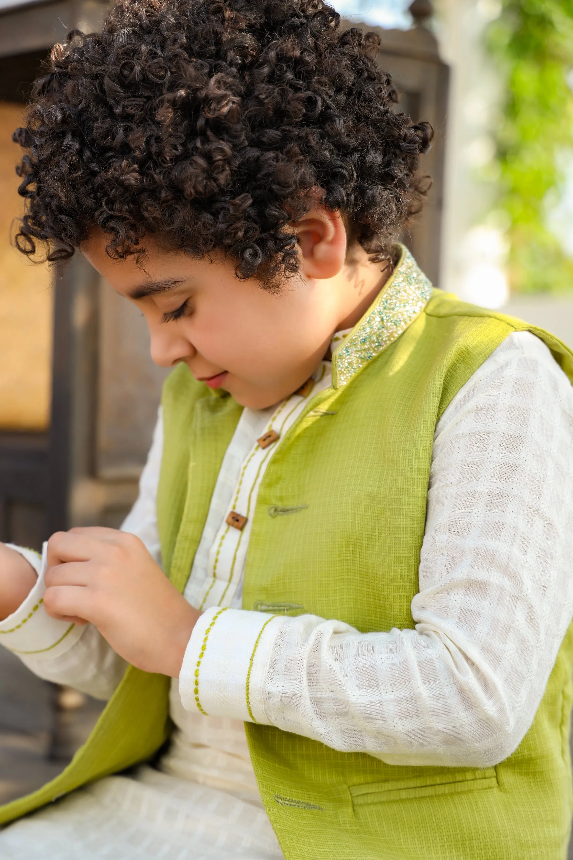 Inara - Kota Doriya Nehru Jacket For Boys