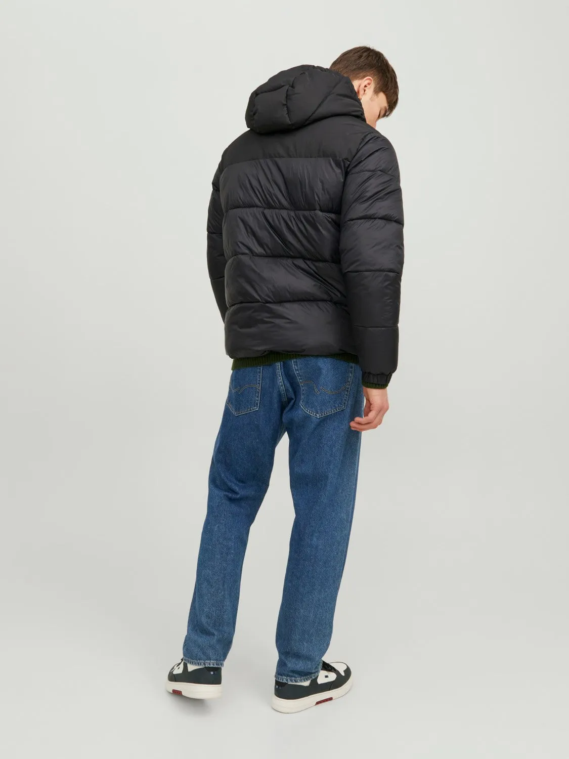 Jack & Jones Mens 'JJETOBY' Hooded Puffer Jacket