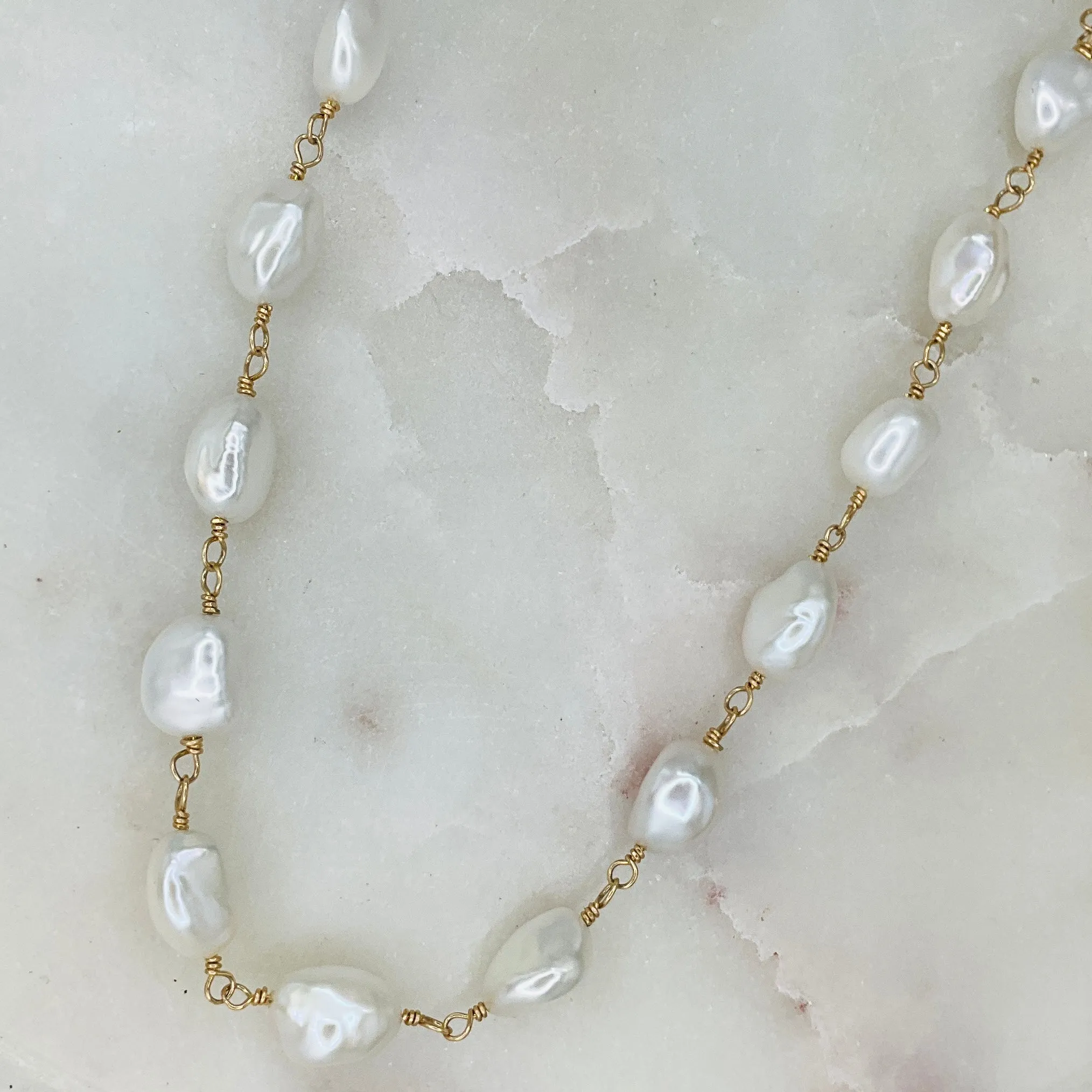 Jelly Bean  Pearl Necklace