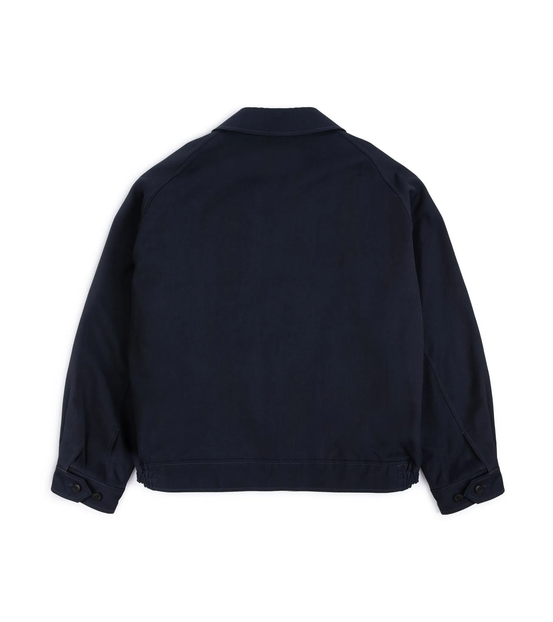 Kaptain Sunshine Cotton Rayon Harrington Jacket: Navy