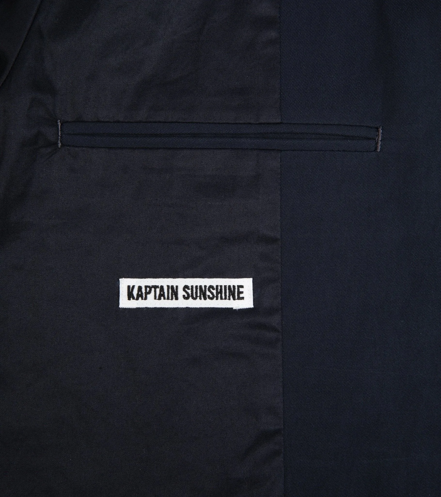 Kaptain Sunshine Cotton Rayon Harrington Jacket: Navy