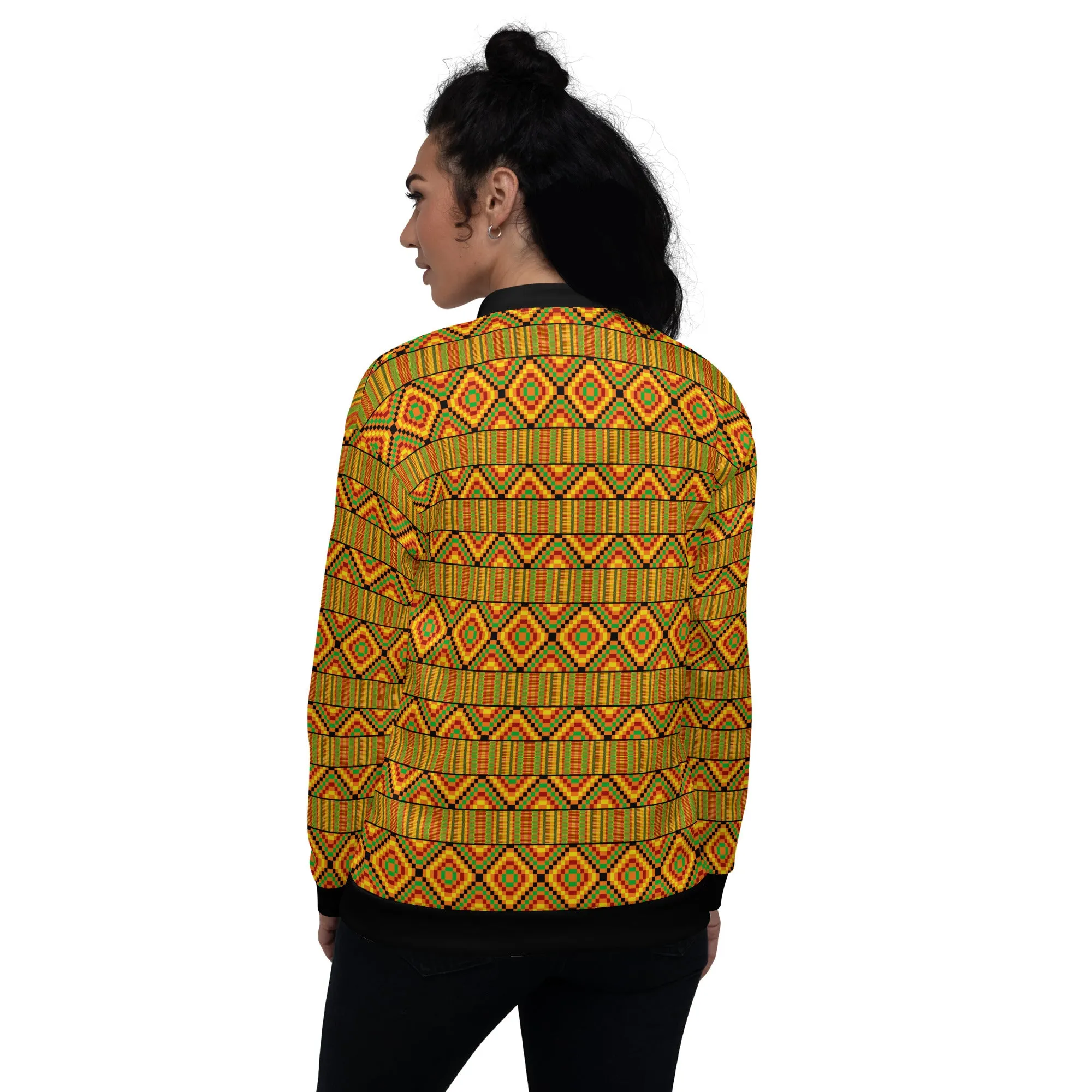 Kente Unisex Bomber Jacket