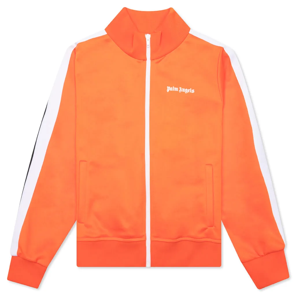 Kid's Logo Track Jacket - Orange/White