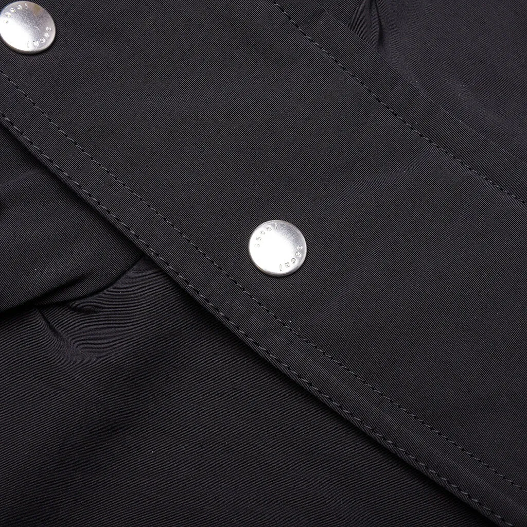 Matte Taffeta Reversible Blouson - Black