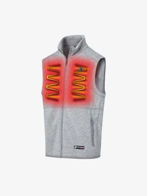 Men's 11W Heated Sweater Knit Fleece Vest - FINAL SALE