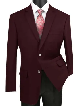 Men's Blazer Regular Fit Color Burgundy