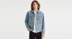 Mens Classic Regular Fit Trucker Jacket - Versatile Denim Outerwear for All Seasons