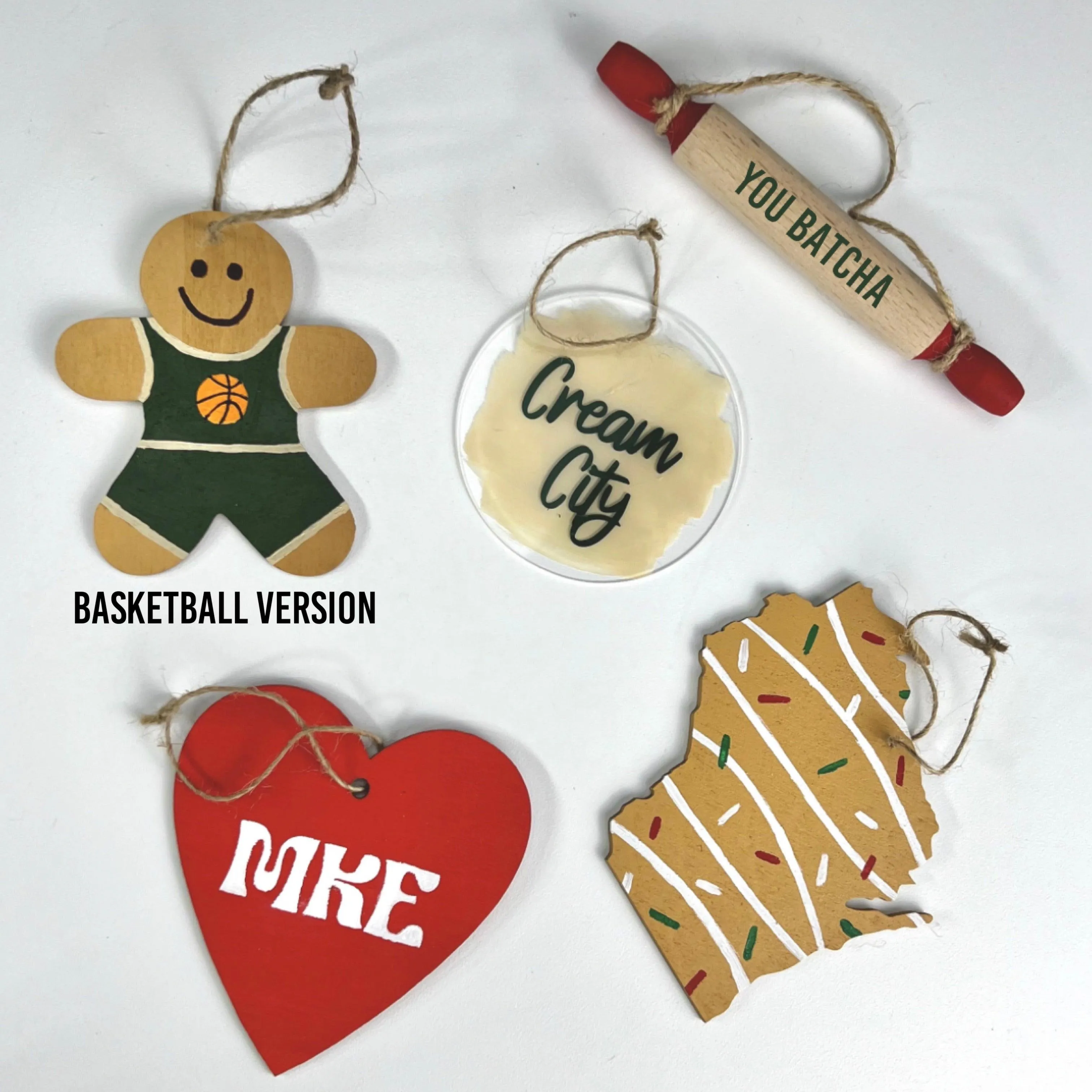 Milwaukee Themed Ornament Set