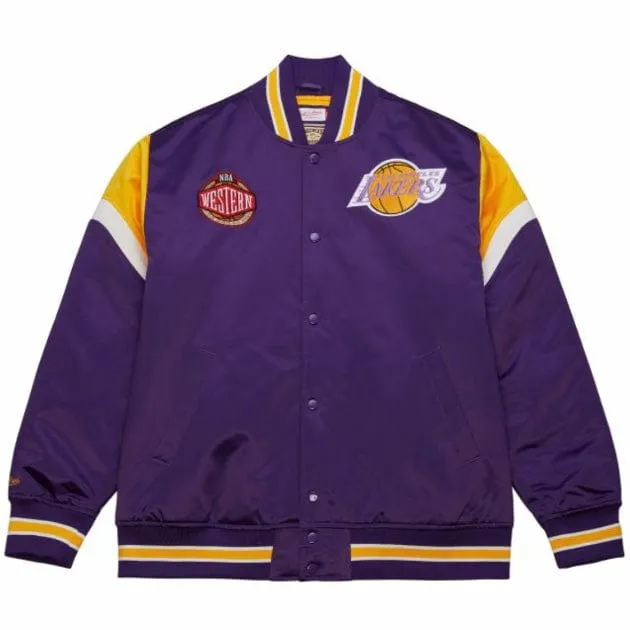 Mitchell & Ness NBA Los Angeles Lakers Heavyweight Satin Jacket (Purple)