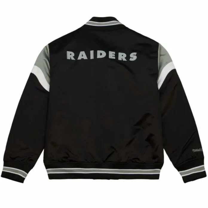 Mitchell & Ness NFL Oakland Raiders Heavyweight Satin Jacket (Black)