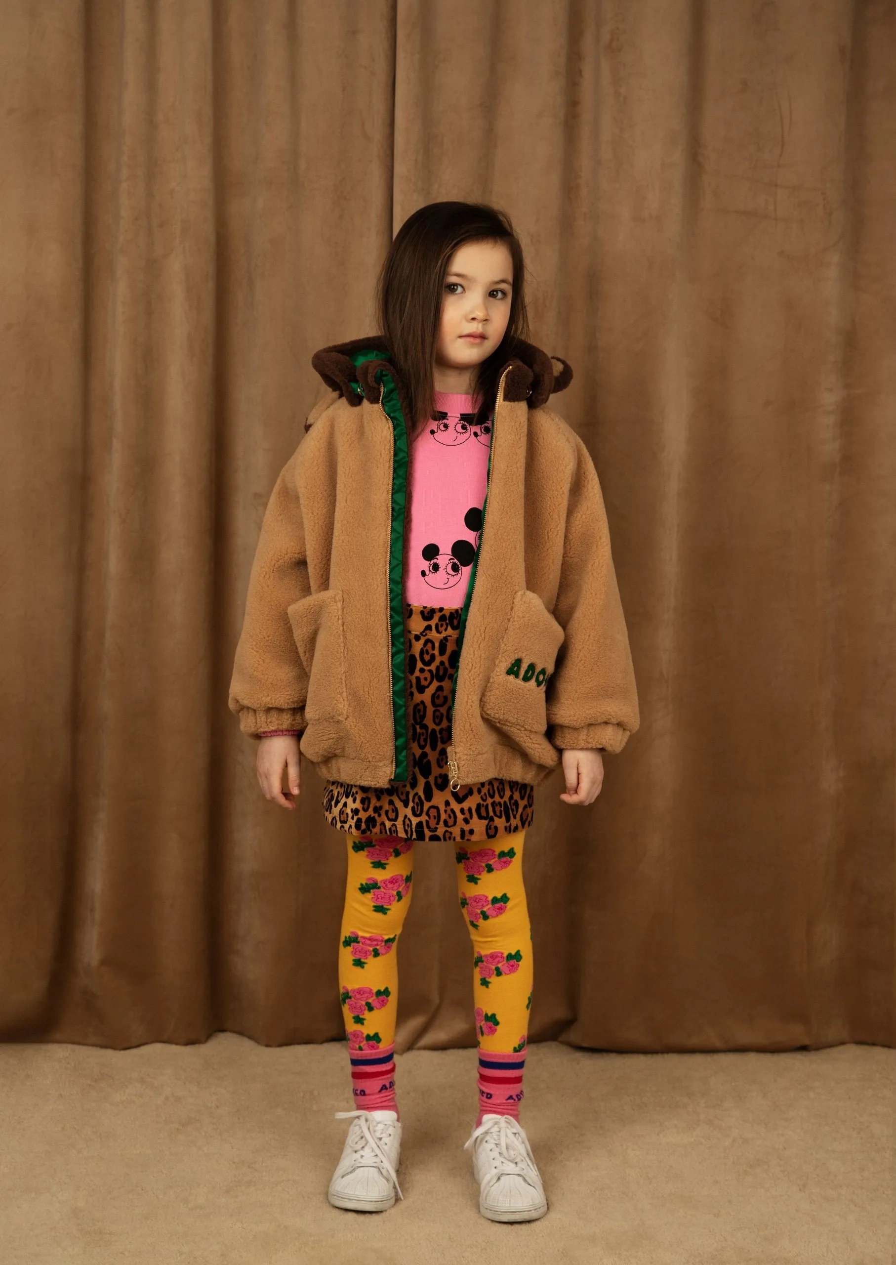 NEW Mini Rodini | Adored faux fur hooded jacket