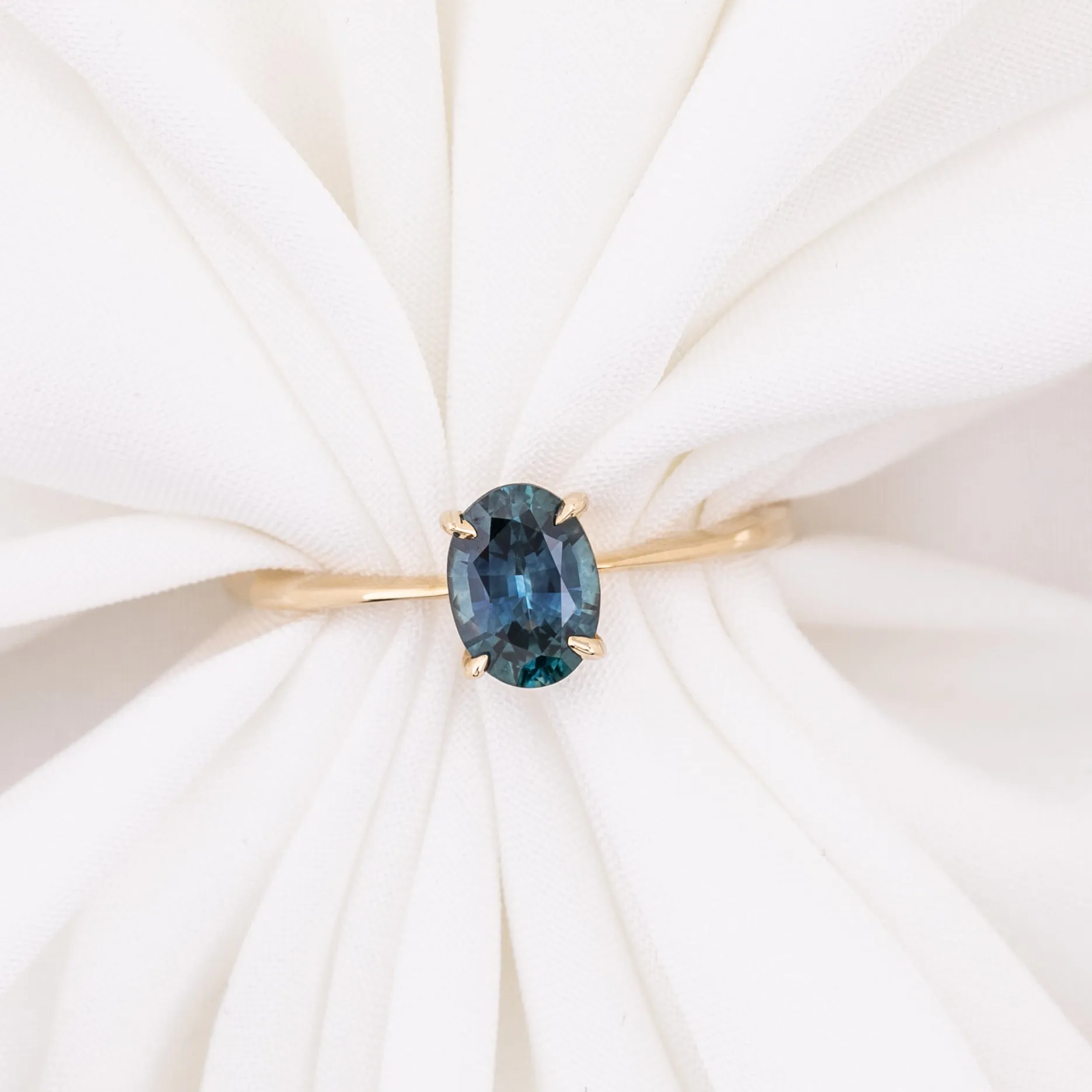 Nina Ring - 0.93ct Blue Montana Sapphire Ring (One of a kind)