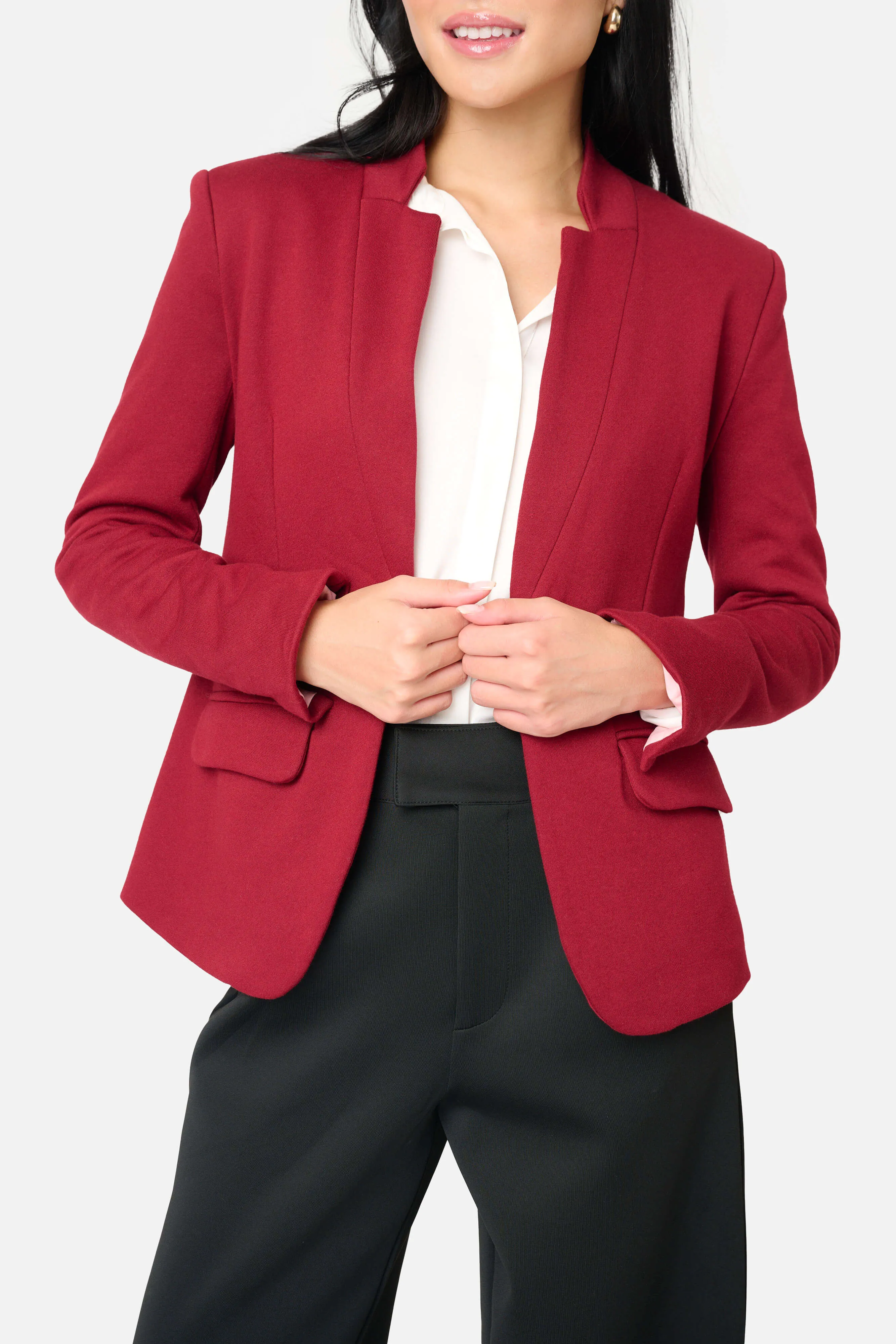 Notch Collar Blazer