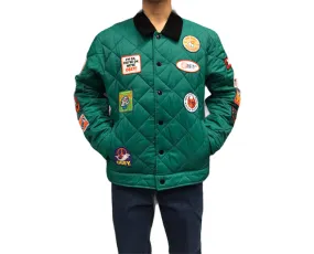 Obey Collectors quilted men's jacket 121800479 green