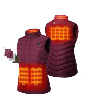 (Open-box) Women's Heated Lightweight Down Vest (Battery Set Not Included)